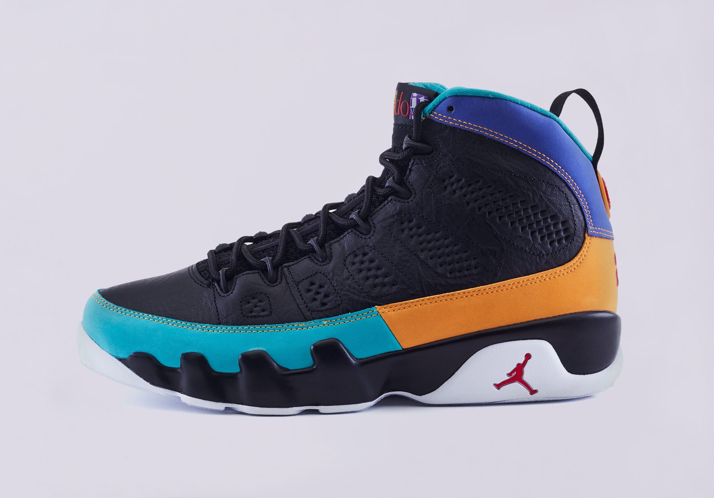 jordan 9 blue and orange